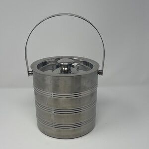 Stainless Steel Insulated Ice Bucket with Handle